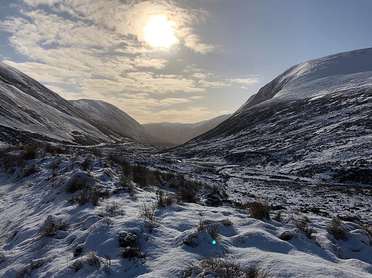Snow at Alladale Wilderness Reserve
